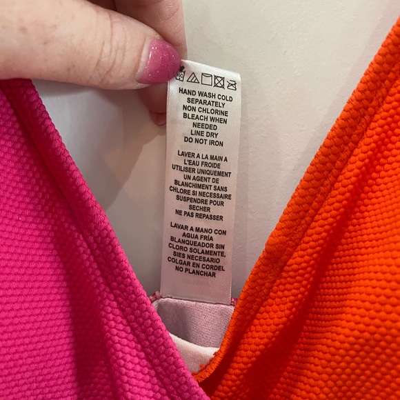 TOMMY BAHAMA UPF 50 Island Cays Colorblock Wrap-Front One-Piece Swimsuit 14 EUC - Picture 9 of 15